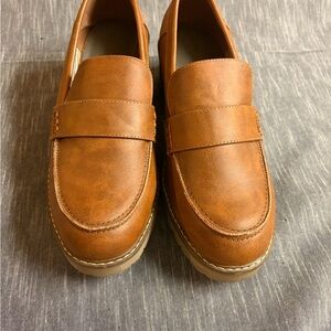 Women’s Lane Bryant Brown Lug Sole Loafers 12W NWT